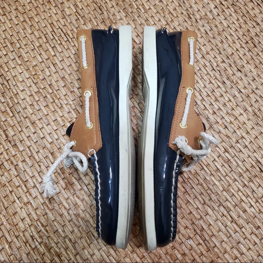 Sperry Top Sider Navy Brown Size 7.5